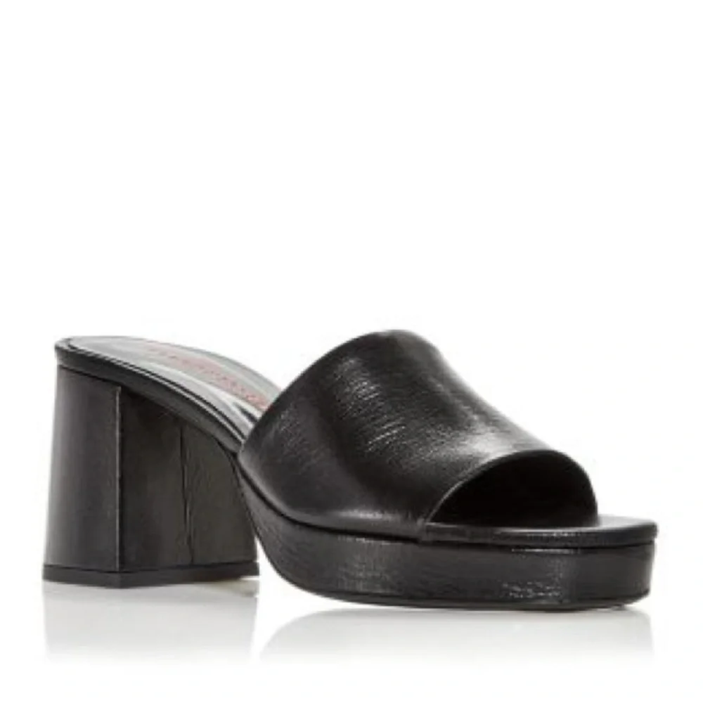 Simon Miller Black Leather Platform Slide